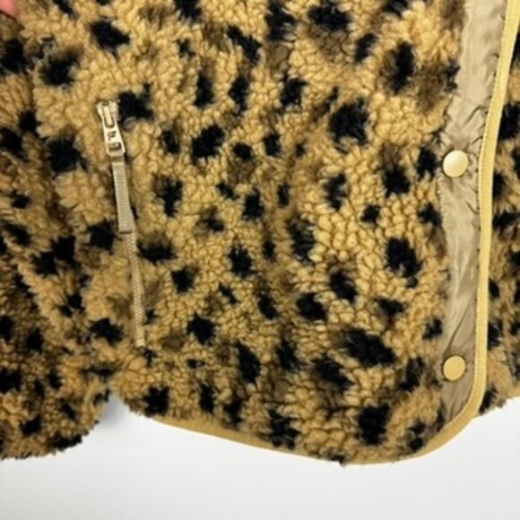 NWT fabletics Tahoe teddy jacket cheetah print SZ XL - Picture 4 of 9